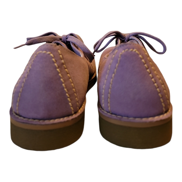 Splash shoes suede lavender laces crepe sole womens 10 loafer colorful - Picture 5 of 7